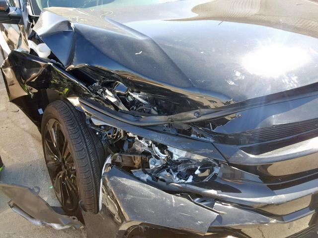 SHHFK7H74HU400640 - 2017 HONDA CIVIC EXL 黑色 照片 9