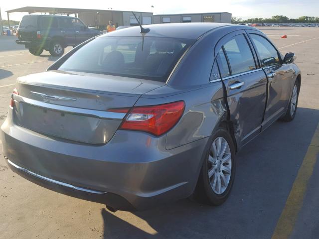 1C3CCBCG2DN547373 - 2013 CHRYSLER 200 LIMITE GRAY photo 4