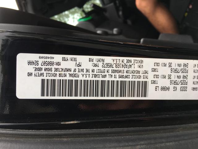 1J4FA24169L705672 - 2009 JEEP WRANGLER X BLACK photo 10