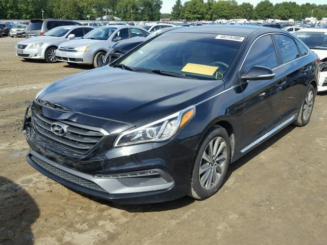 5NPE34AF5FH084660 - 2015 HYUNDAI SONATA SPO BLACK photo 2