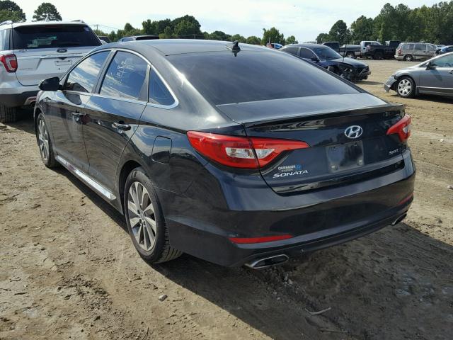 5NPE34AF5FH084660 - 2015 HYUNDAI SONATA SPO BLACK photo 3