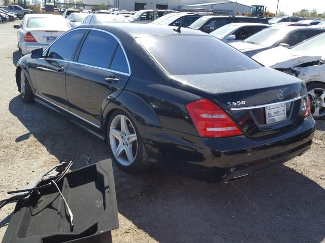 WDDNG7BB2AA325971 - 2010 MERCEDES-BENZ S 550 BLACK photo 3