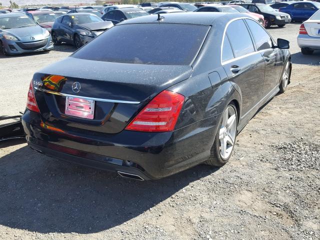 WDDNG7BB2AA325971 - 2010 MERCEDES-BENZ S 550 BLACK photo 4