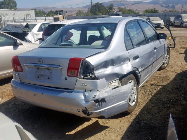 2HGES15172H575199 - 2002 HONDA CIVIC DX SILVER photo 4