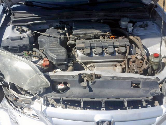 2HGES15172H575199 - 2002 HONDA CIVIC DX SILVER photo 7