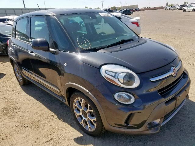 ZFBCFADH6EZ018753 - 2014 FIAT 500L TREKK GRAY photo 1