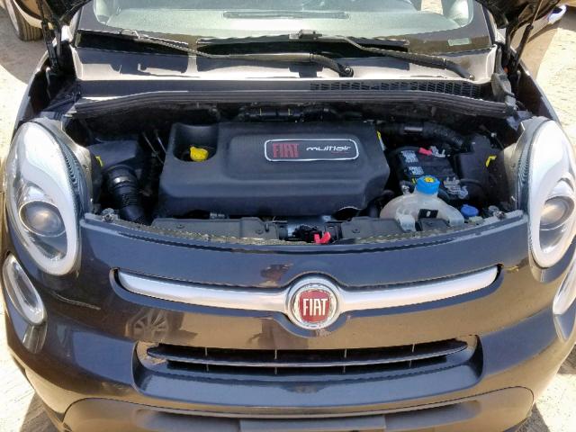 ZFBCFADH6EZ018753 - 2014 FIAT 500L TREKK GRAY photo 7