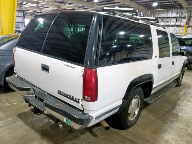 1GNFK16R2XJ570206 - 1999 CHEVROLET SUBURBAN K WHITE photo 4