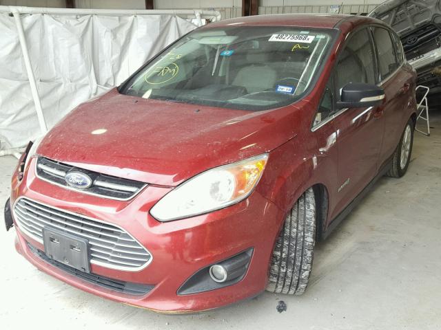 1FADP5BU6DL550081 - 2013 FORD C-MAX SEL RED photo 2