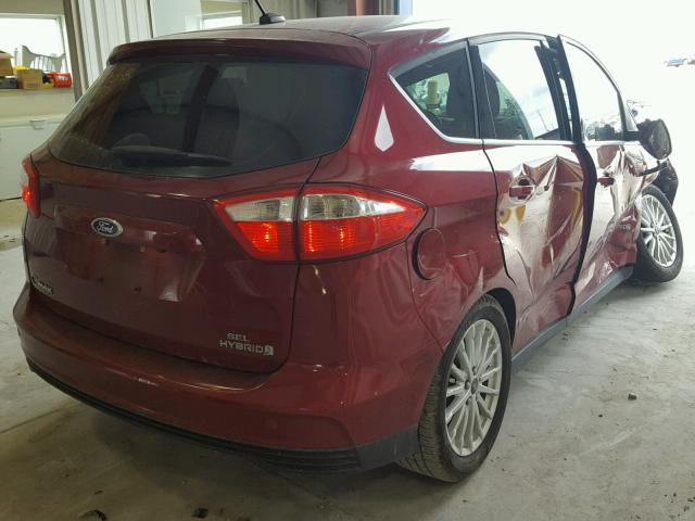 1FADP5BU6DL550081 - 2013 FORD C-MAX SEL RED photo 4