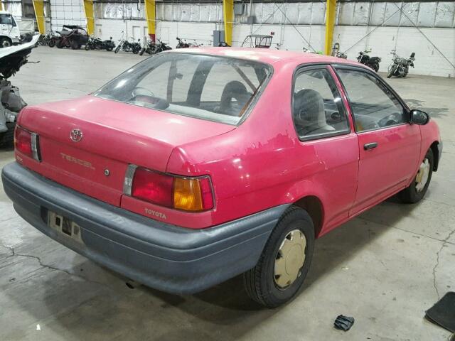 JT2EL43B9N0232744 - 1992 TOYOTA TERCEL DEL RED photo 4