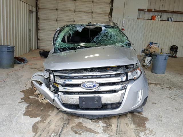 2FMDK3JC1DBB83401 - 2013 FORD EDGE SEL GRAY photo 9