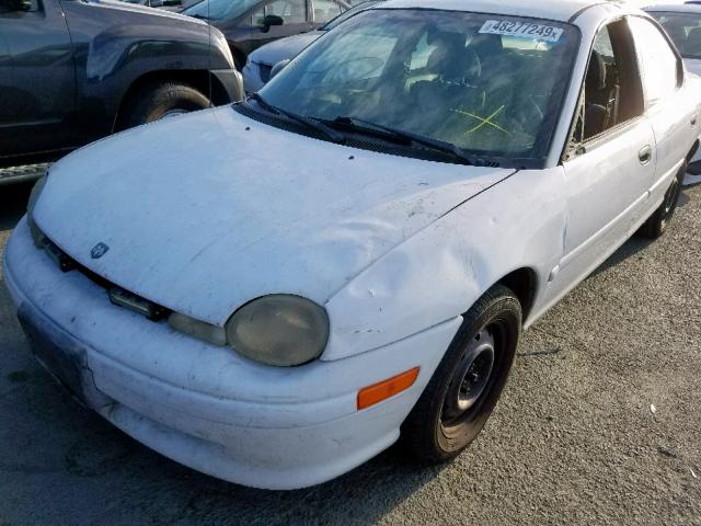 1B3ES47C0XD171066 - 1999 DODGE NEON HIGHL WHITE photo 2