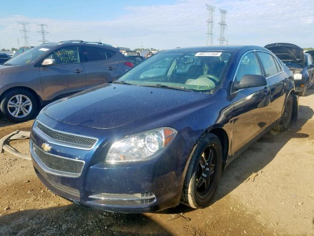 1G1ZG57B094136893 - 2009 CHEVROLET MALIBU LS BLUE photo 2