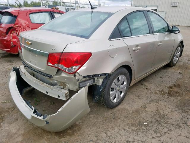 1G1PC5SB2E7241051 - 2014 CHEVROLET CRUZE LT GOLD photo 4