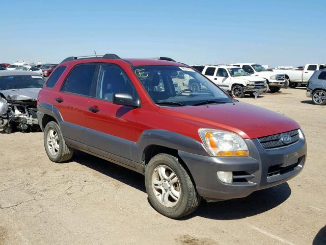 KNDJF723477424107 - 2007 KIA SPORTAGE E RED photo 1