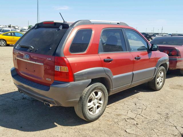 KNDJF723477424107 - 2007 KIA SPORTAGE E RED photo 6