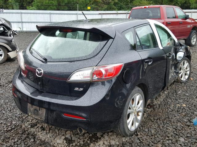 JM1BL1H57A1163634 - 2010 MAZDA 3 S BLACK photo 4