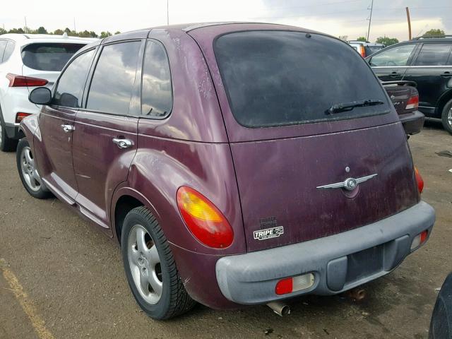 3C8FY4BB71T533409 - 2001 CHRYSLER PT CRUISER PURPLE photo 3