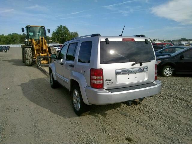 1J8GN58KX9W512449 - 2009 JEEP LIBERTY LI SILVER photo 3