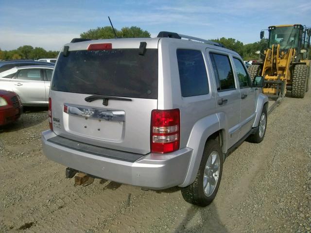 1J8GN58KX9W512449 - 2009 JEEP LIBERTY LI SILVER photo 4