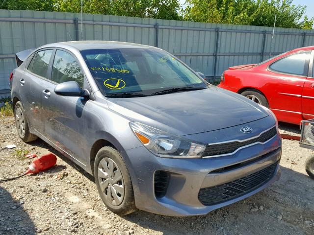 3KPA24AB6KE158505 - 2019 KIA RIO S GRAY photo 1