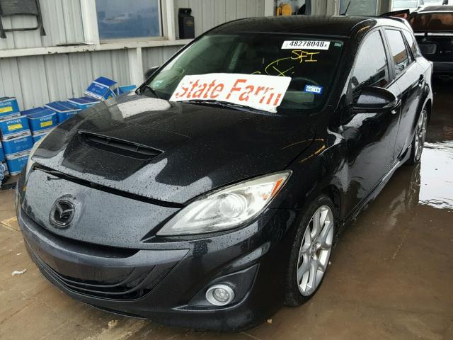 JM1BL1K38B1408613 - 2011 MAZDA SPEED 3 BLACK photo 2