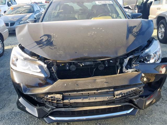 1HGCR2F30GA231275 - 2016 HONDA ACCORD LX BLACK photo 7