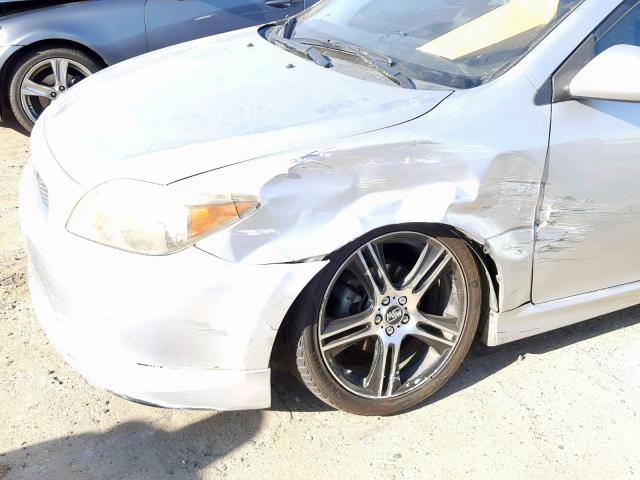 JTKDE177X70220227 - 2007 TOYOTA SCION TC ვერცხლისფერი ფოტო 9