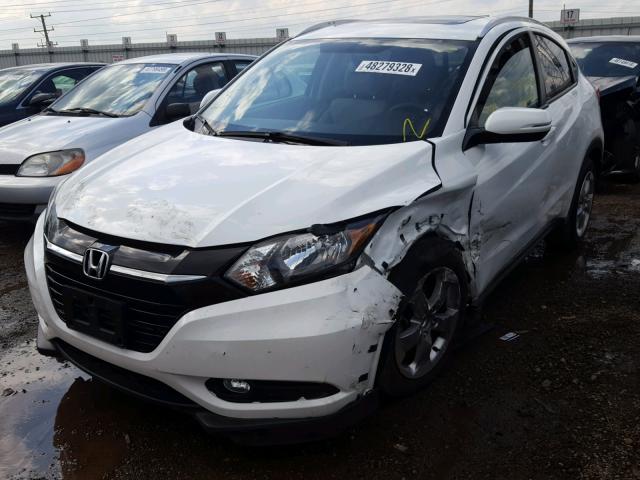 3CZRU6H76HM711169 - 2017 HONDA HR-V EXL WHITE photo 2