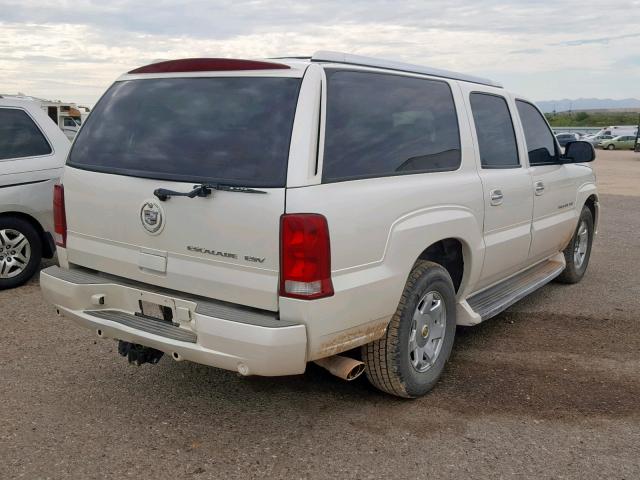 3GYFK66NX4G141079 - 2004 CADILLAC ESCALADE E WHITE photo 4