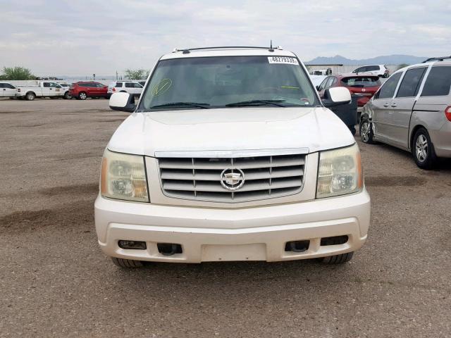 3GYFK66NX4G141079 - 2004 CADILLAC ESCALADE E WHITE photo 9