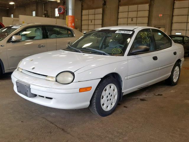 1B3ES47C4WD601194 - 1998 DODGE NEON HIGHL WHITE photo 2