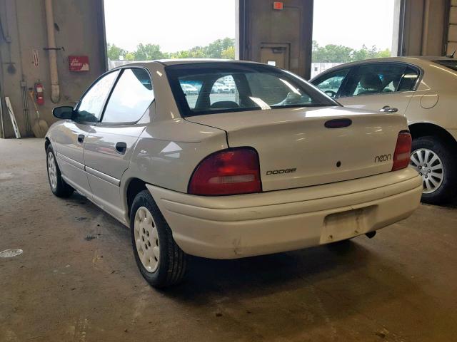 1B3ES47C4WD601194 - 1998 DODGE NEON HIGHL WHITE photo 3