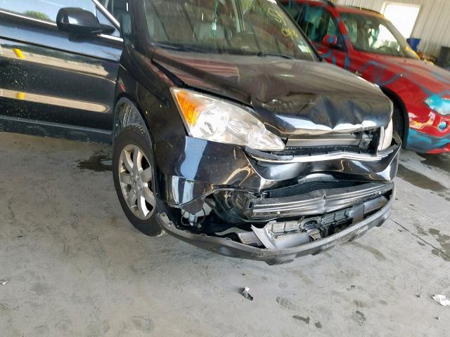 JHLRE48788C078458 - 2008 HONDA CR-V EXL BLACK photo 9