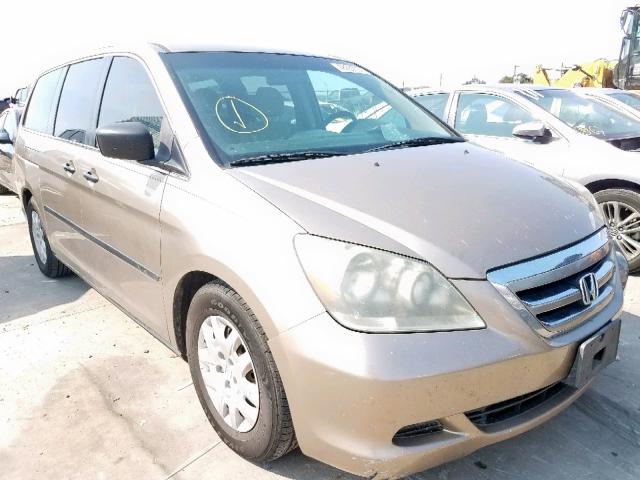 5FNRL38257B042150 - 2007 HONDA ODYSSEY LX GOLD photo 1