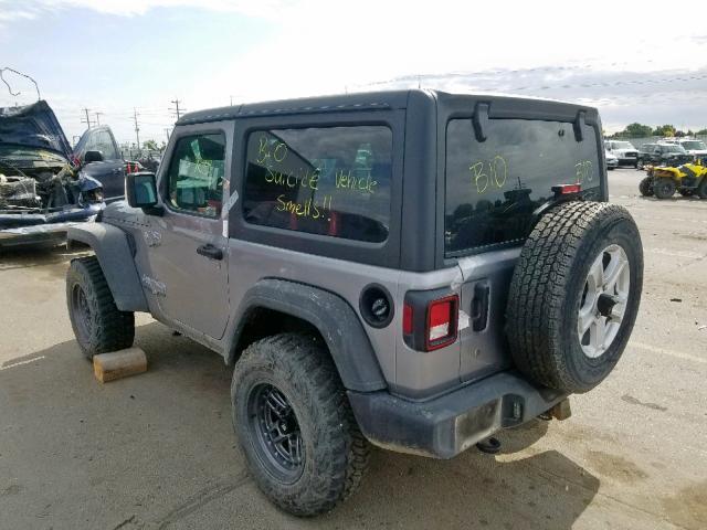 1C4GJXAG8KW538591 - 2019 JEEP WRANGLER S SILVER photo 3