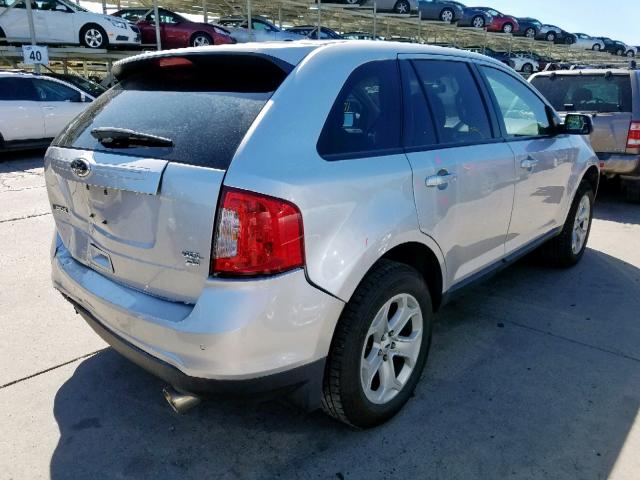 2FMDK4JC8DBA14725 - 2013 FORD EDGE SEL SILVER photo 4