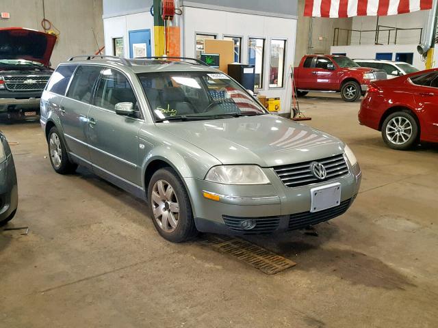 WVWWH63B43E173515 - 2003 VOLKSWAGEN PASSAT GLX GREEN photo 1