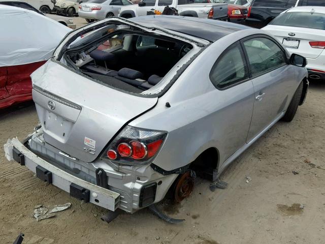 JTKDE167980257496 - 2008 TOYOTA SCION TC ვერცხლისფერი ფოტო 4