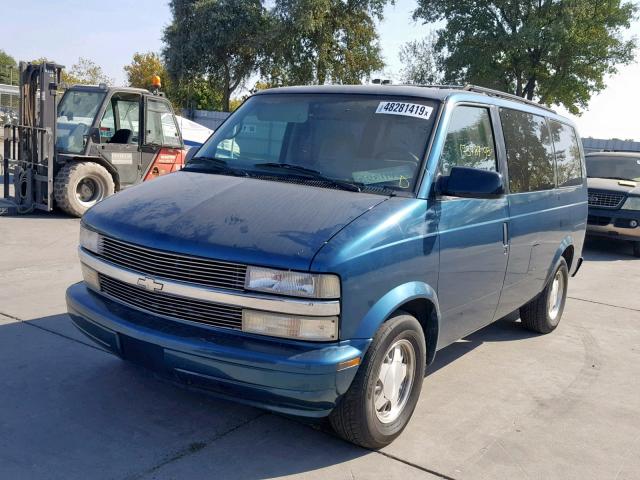 1GNDM19W7SB131699 - 1995 CHEVROLET ASTRO TEAL photo 2