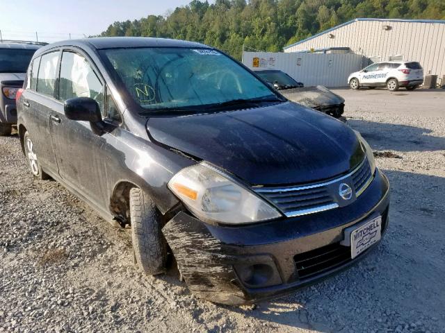 3N1BC13E88L391655 - 2008 NISSAN VERSA S BLACK photo 1