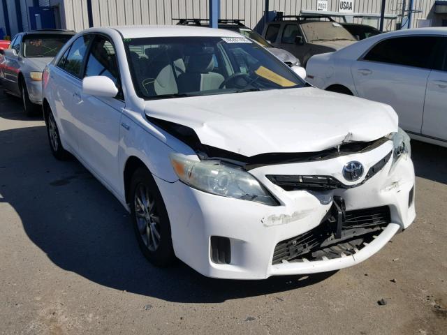 4T1BB3EKXAU120246 - 2010 TOYOTA CAMRY HYBR WHITE photo 1