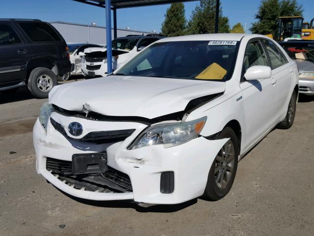 4T1BB3EKXAU120246 - 2010 TOYOTA CAMRY HYBR WHITE photo 2