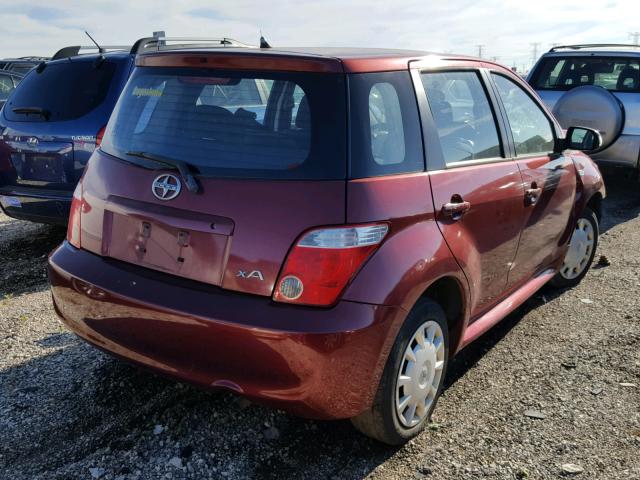 JTKKT624760160171 - 2006 TOYOTA SCION XA BURGUNDY photo 4