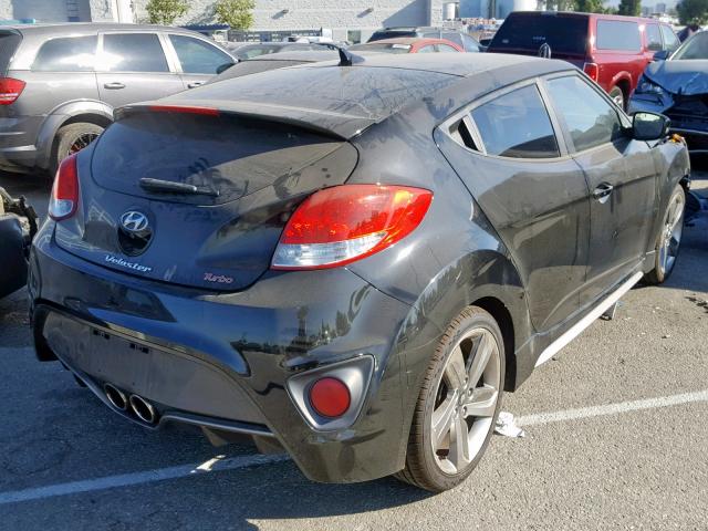 KMHTC6AE9FU217772 - 2015 HYUNDAI VELOSTER T BLACK photo 4