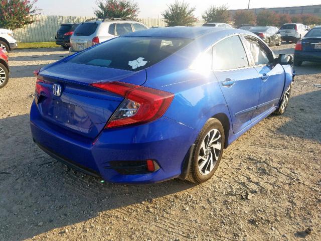 19XFC2F73GE006703 - 2016 HONDA CIVIC EX BLUE photo 4