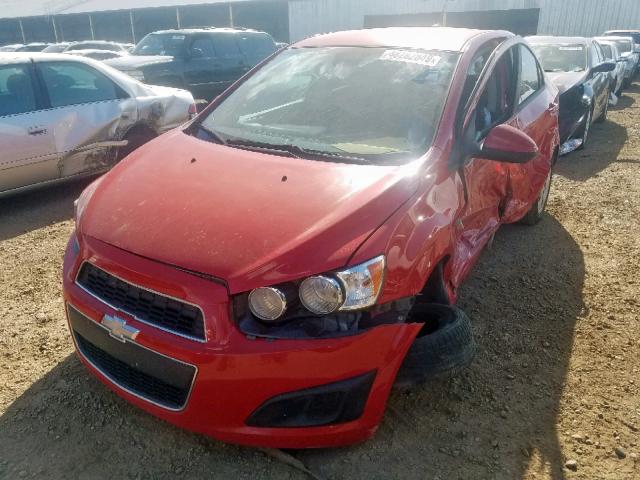 1G1JA5SHXD4160511 - 2013 CHEVROLET SONIC LS 红色 照片 2