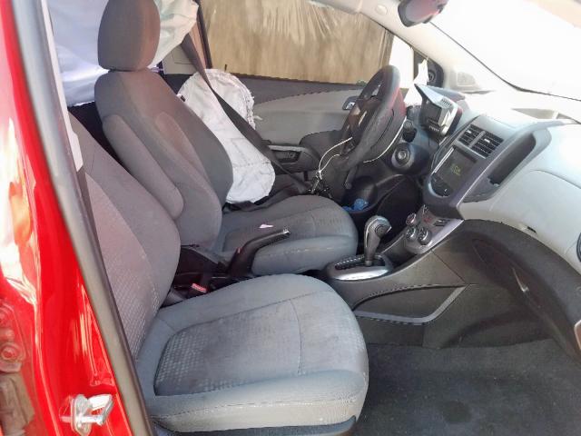 1G1JA5SHXD4160511 - 2013 CHEVROLET SONIC LS 红色 照片 5