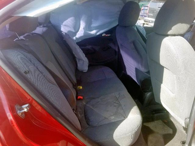 1G1JA5SHXD4160511 - 2013 CHEVROLET SONIC LS 红色 照片 6